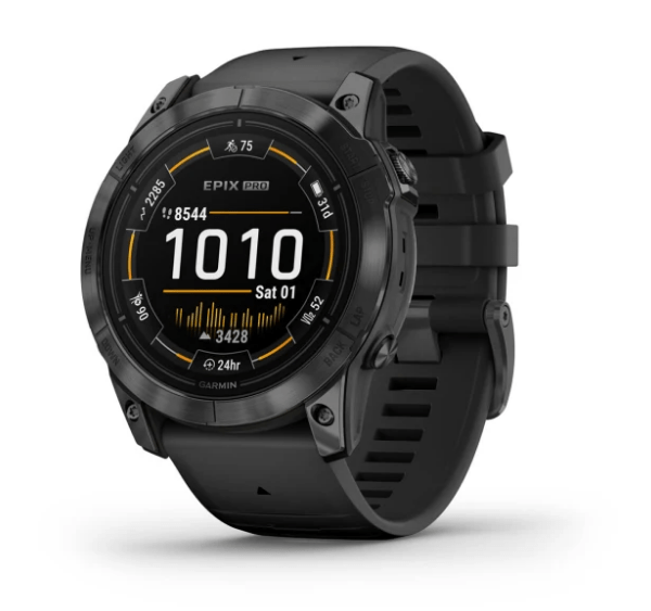 Garmin epix Pro (Gen 2) Edición Standard Reloj Smartwatch 47mm Gris con  Correa Negra