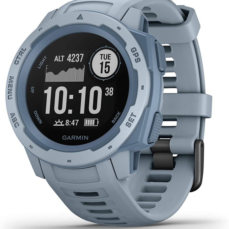 Garmin Instinct - Reloj con GPS, Unisex, Azul Cielo, 1