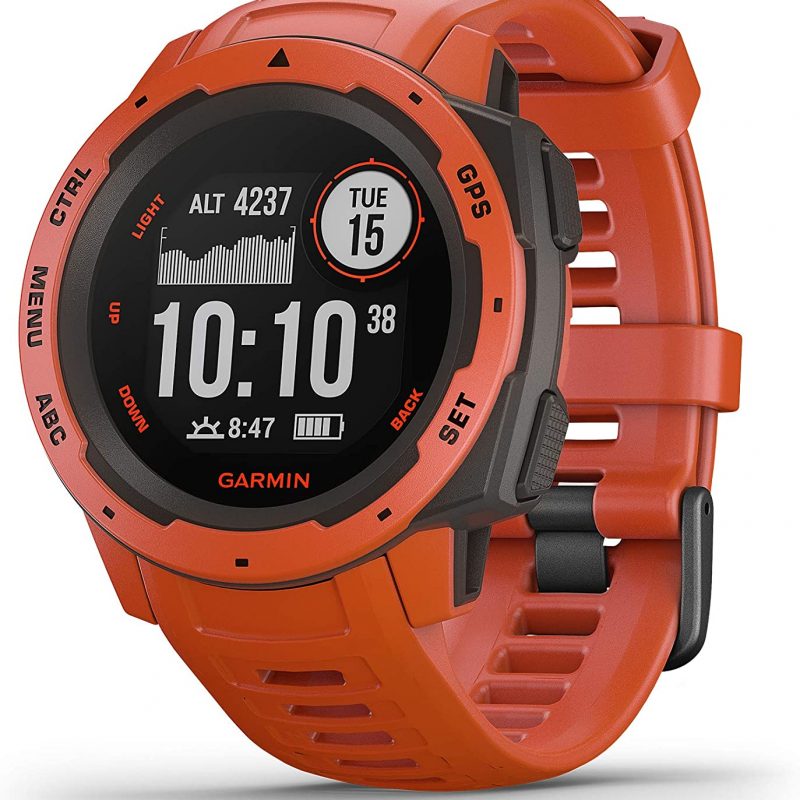 Garmin Instinct - Reloj con GPS, Unisex, Rojo, 1