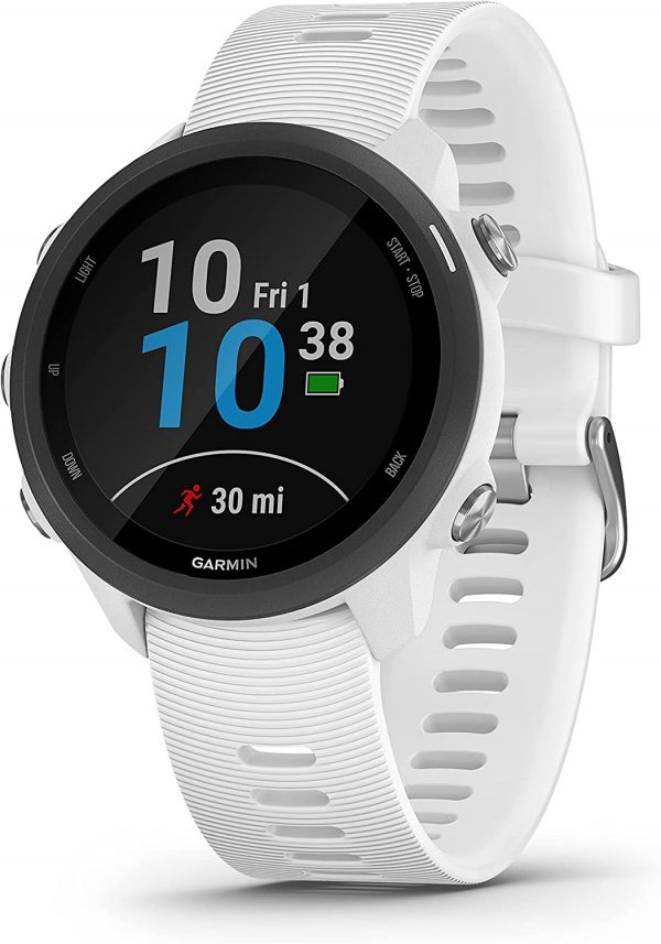 Garmin Forerunner 245 Music Reloj deportivo con GPS, color negro y rojo