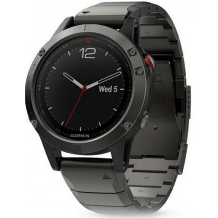 fēnix® 5 Slate Gray Sapphire with Metal Band