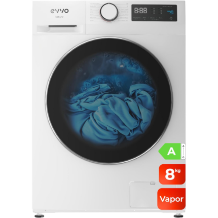 Carga Frontal Lavadora EVVO 8 kg 1400 rpm