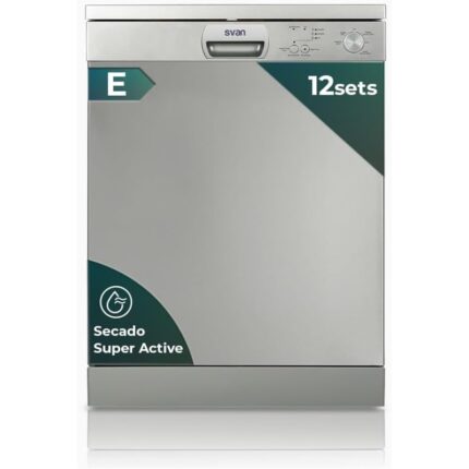 Svan SJ12600EX 12 cubiertos 1900 W 5 programas 52 dB 60 cm Lavavajillas Clase energética E