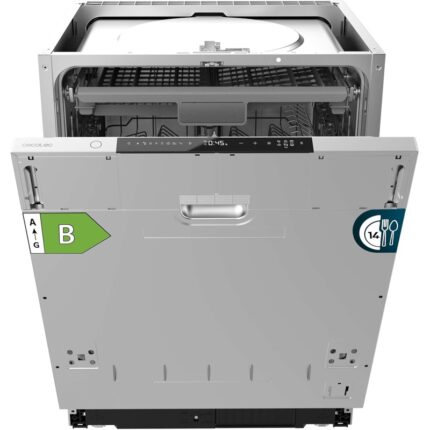 Cecotec Bolero Aguazero 8001 Full-BI 14 cubiertos 8 programas 60 cm Lavavajillas integrable Clase energética B